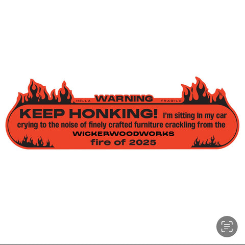 Wicker Fire Sticker Pack