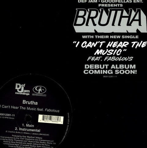 Brutha - I Can't Hear Music [12" Vinyl]