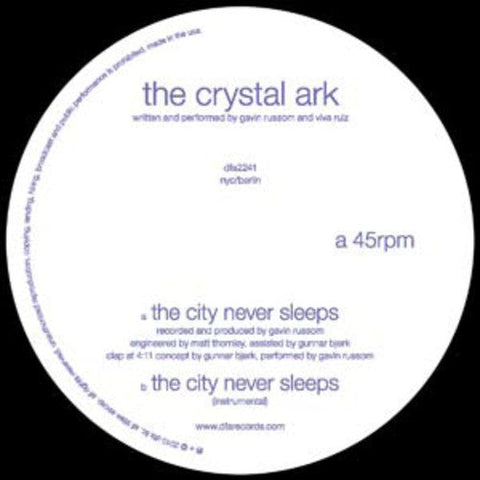 Crystal Ark - The City Never Sleeps [LP]