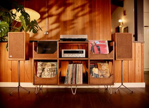 TreeHouse London Wooden Vinyl Record Holder – Smooth Wood Vinyl