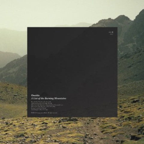 Oneida - A List Of The Burning Mountains [LP]