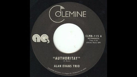 Alan Evans - Authority/Drop Hop [7" Vinyl]