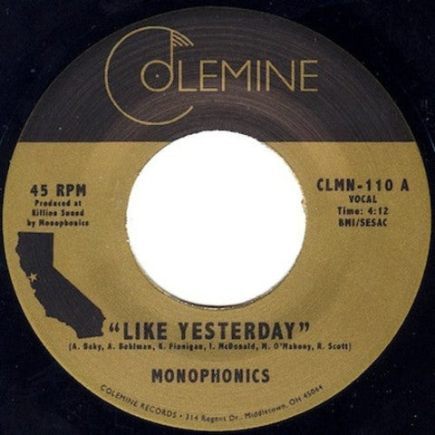 Monophonics - Like Yesterday [7" Vinyl]