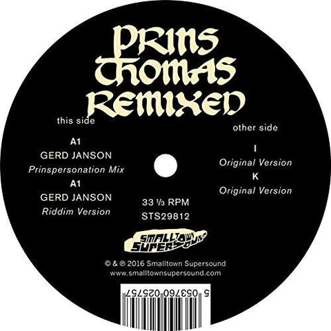 Prins Thomas - Gerd Janson Remixes [LP]
