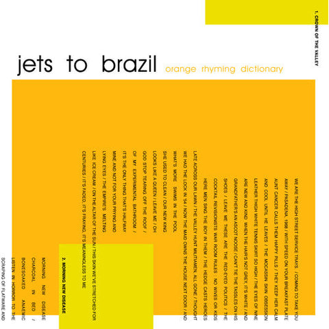 Jets to Brazil - Orange Rhyming Dictionary (Vinyl LP)