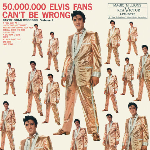 Elvis Presley - 50,000,000 Elvis Fans Can't Be Wrong: Elvis' Gold Records Volume 2 [LP]
