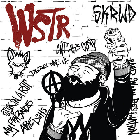 WSTR - Skrwd (Red & Bone Split Vinyl) (Red) (Wht) [Download Included]