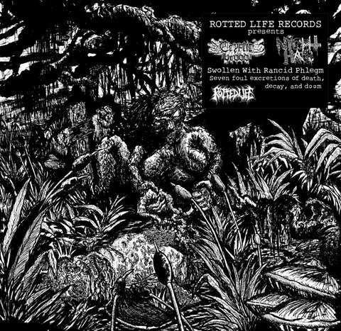 Cryptic Brood & Night Hag - Swollen With Rancid Phlegm [LP]