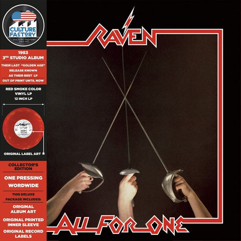 Raven - All For One (Marble Red & Black) (Blk) [Colored Vinyl]