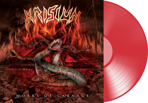 Krisiun - Works Of Carnage - Transparent Red (Bonus Tracks) [LP]