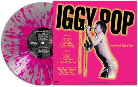 Iggy Pop - Iggy & Ziggy - Cleveland '77 - Silver/pink Splatter (Vinyl LP)