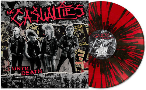 The Casualties - Until Death: Studio Sessions - RED/BLACK SPLATTER (Vinyl LP)
