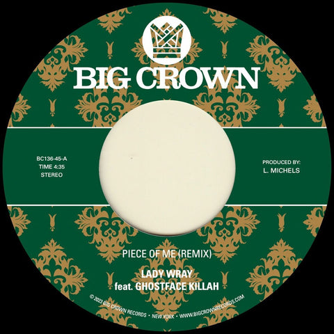 Lady Wray & Pete Rock - Piece Of Me (feat. Ghostface Killah) b/w Joy & Pain (Pete Rock Remix) [Vinyl Single]