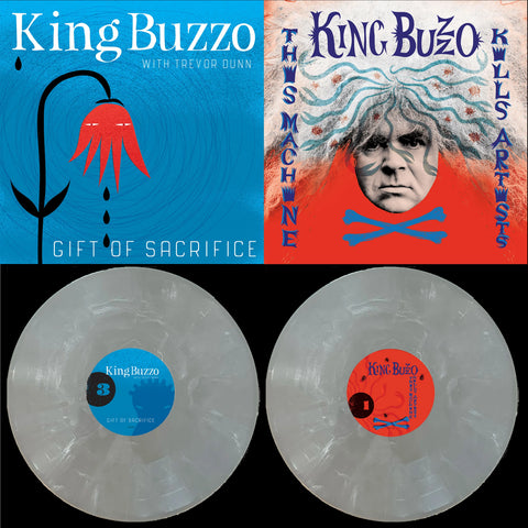 King Buzzo - This Machine Kills Artists + Gift Of Sacrifice [Indie Exclusive Limited Edition Ipecac 25th Anniversary 2LP Silver Streak]
