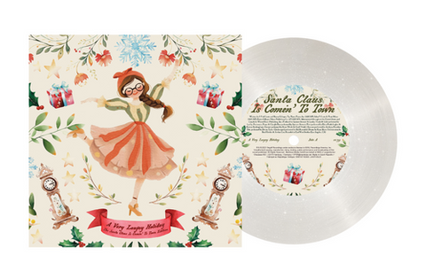 Laufey - A Very Laufey Holiday: The Santa Claus Is Comin' To Town Edition (Snow Globe Glitter 7" Vinyl)