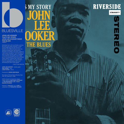 John Lee Hooker - That's My Story: John Lee Hooker Sings The Blues (Bluesville Acoustic Sounds Series) [180g Black Vinyl - paper wrapped]