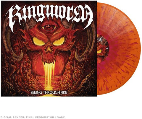 Ringworm - Seeing Through Fire - Red in Orange W/ Red & Magenta Splatter (Vinyl LP)
