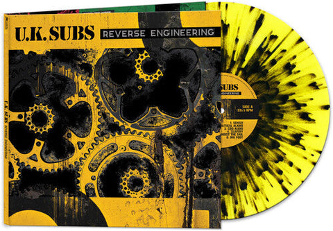UK Subs - Reverse Engineering - Yellow/black Splatter (Vinyl LP)