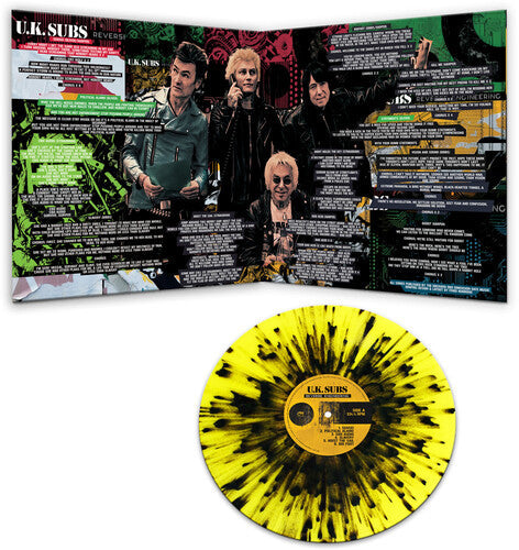 UK Subs - Reverse Engineering - Yellow/black Splatter (Vinyl LP)