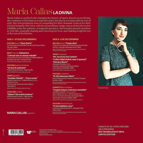 Maria Callas - La Divina - Compilation (BEST OF CALLAS) (Vinyl LP)