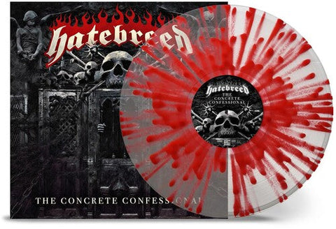 Hatebreed - The Concrete Confessional - Clear Red Splatter (Vinyl LP)