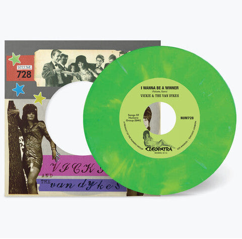 Vickie & the Van Dykes - I Wanna Be A Winner B/w Outcast - Peach/white (Vinyl LP)