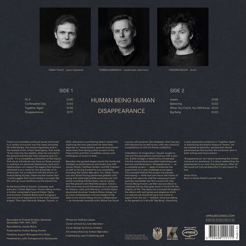 Human Being Human - Disappearance (Vinyl LP)