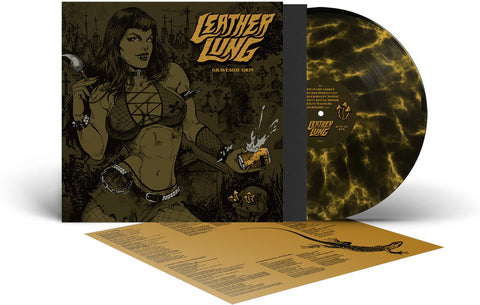 Leather Lung - Graveside Grin - Black & Yellow Marble (Blk) (Ylw) [LP]