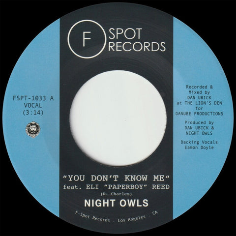 Night Owls - You Don't Know Me B/W If You Let Me [7" Vinyl]