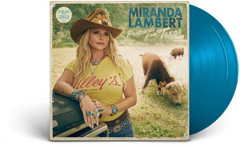 Miranda Lambert - Postcards From Texas (Limited Edition Sea Blue Colored Vinyl)