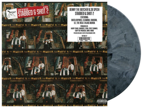 Benny The Butcher & 38 Spesh - Stabbed & Shot 2 (Blk) [Colored Vinyl] (Wht)