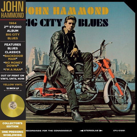 John Hammond - Big City Blues [Colored Vinyl] [Deluxe] [Limited Edition] (Ylw) [Remastered]