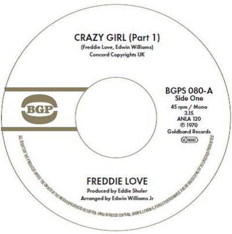 Freddie Love - Crazy Girl (Part 1) / Crazy Girl (Part 2) (Uk) [7" Vinyl]