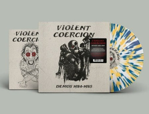 Violent Coercion - Demos 1984-1985 - Limited 'Die Hard' Edition White, Yellow & Blue Splatter Colored Vinyl [LP]