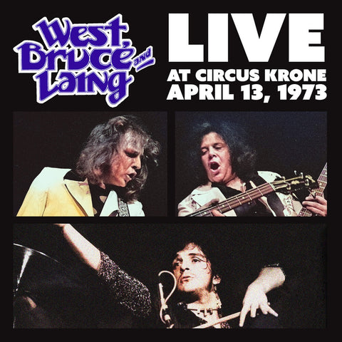 Bruce West  & Laing - Live at Circus Krone, Frankfurt, Germany - April 13, 1973 [Clear Frosted Glass with Silver Swirl]