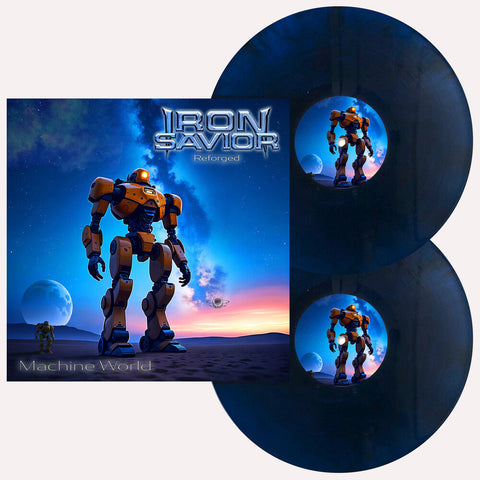 Iron Savior -  Reforged - Machine World [2 LP Starbreaker Blue]