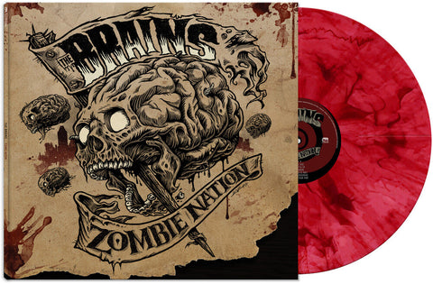 The Brains - Zombie Nation -  [Red Marble LP]