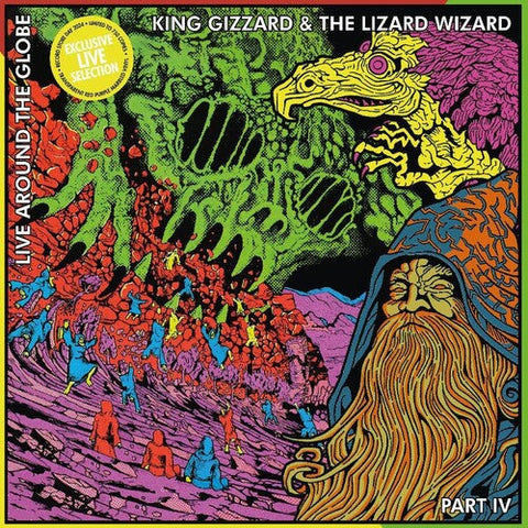 King Gizzard & The Lizard Wizard – Live Around the Globe – Part IV (Transparent Red/Purple Marble Colored Vinyl)