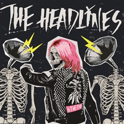 Headlines - In The End - Pink/White/Black Haze (Blk) [Colored Vinyl]