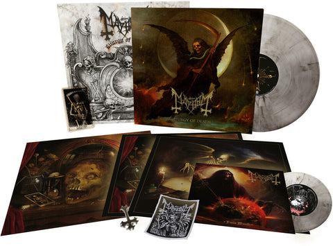 Mayhem - Liturgy Of Death [Limited Edition Clear-Black Marbled LP + 7 Inch Box Set]