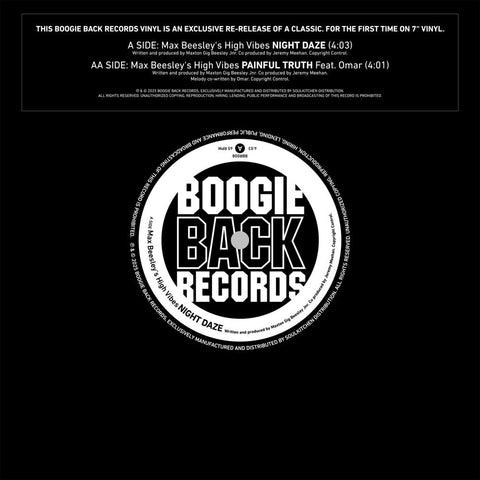 Max Beesley's High Vibes - Night Daze / Painful Truth [Reissue]