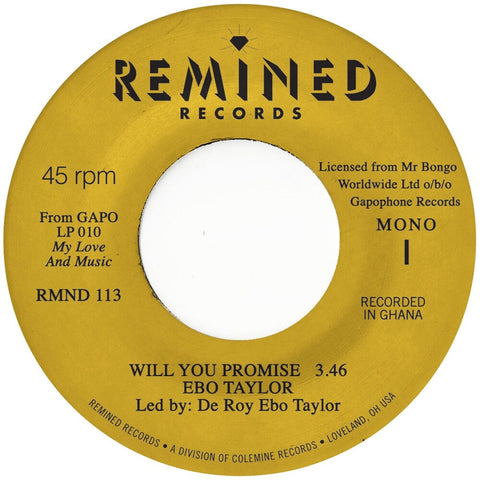 Ebo Taylor - Will You Promise / Maye Omama [7" Vinyl]