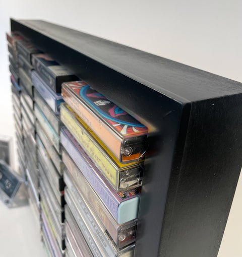 60 Cassette Tape Display Shelf