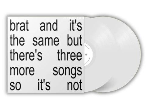 Charli XCX - Brat and it's the same but there's three more songs so it's not (Limited Edition White Colored 2x Vinyl)