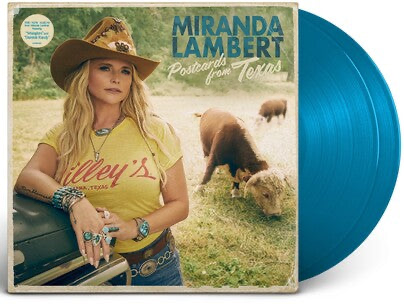 Miranda Lambert - Postcards From Texas (Limited Edition Sea Blue Colored Vinyl)