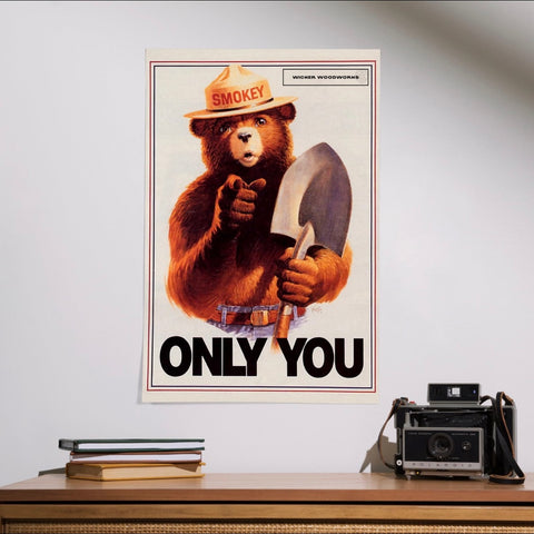 Wicker Fire Smokey Poster