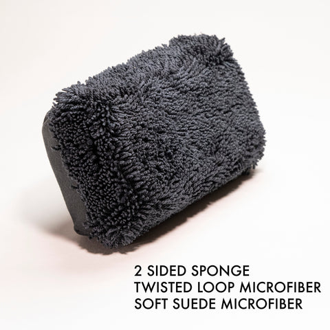 New Two Sided Microfiber Fabric Covered Cleaning Pad (2 Pack)