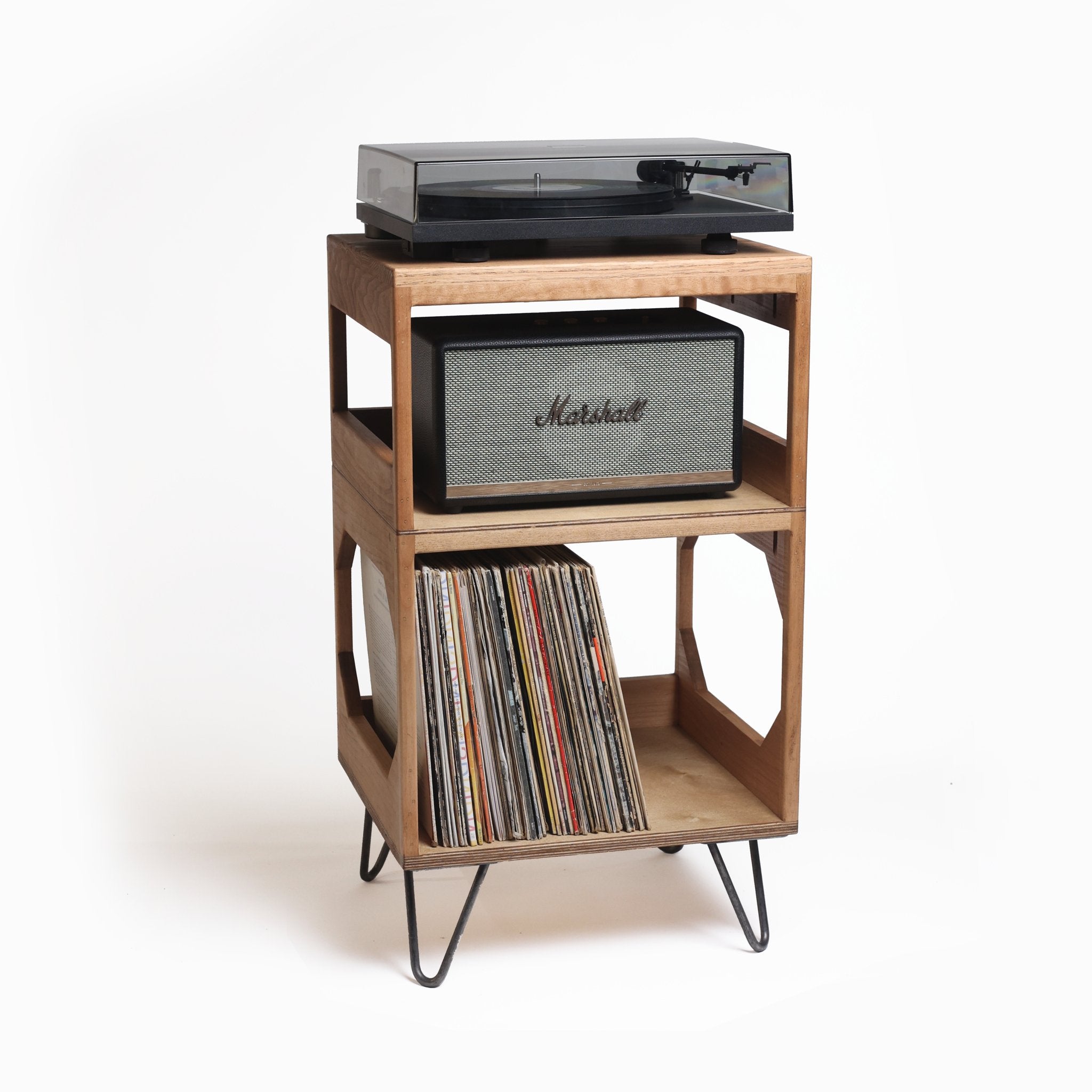 Turntable Stack The HalfStack Turntable Station – WickerWoodWorks