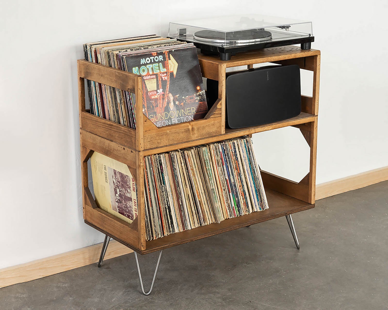 Record hot Player Stand / Vinyl Record Storage / Turntable Station