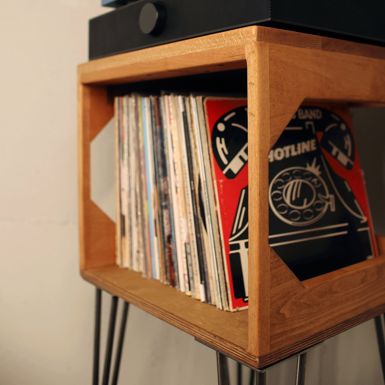 The Zenith Tallboy - Vinyl Record Storage Turntable Stand – WickerWoodWorks